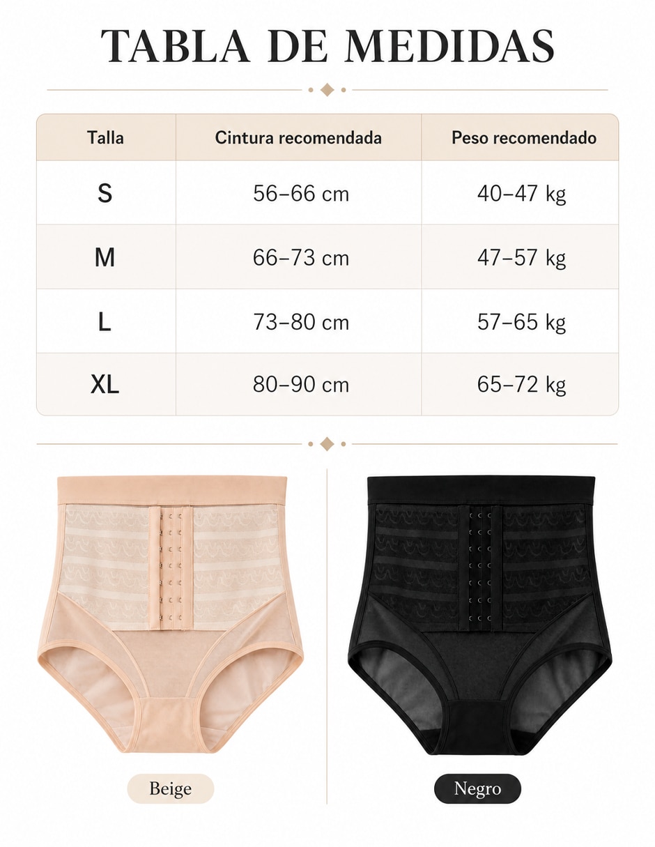 Faja tipo panty con compresión alta para mujer 4