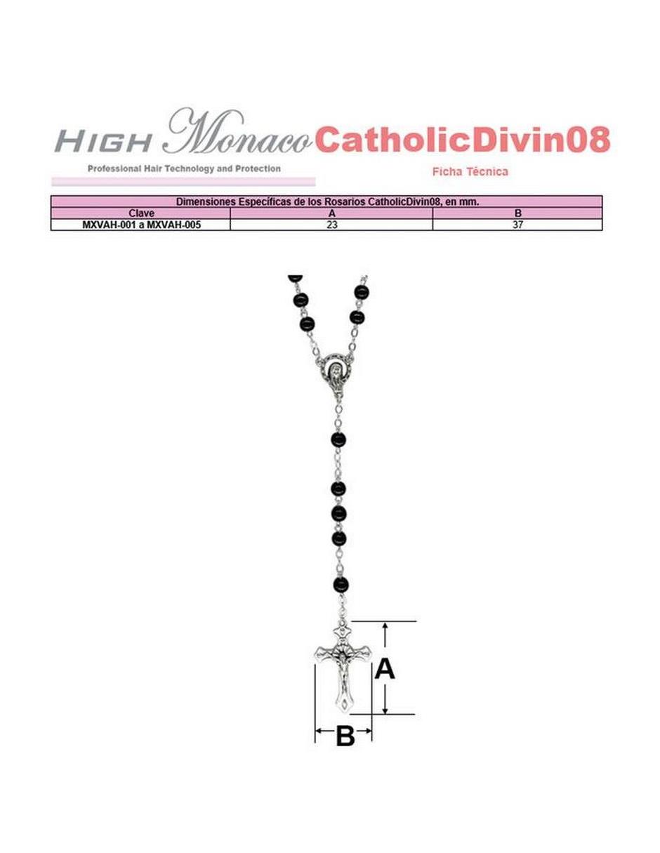 Rosario cadena de metal con 6