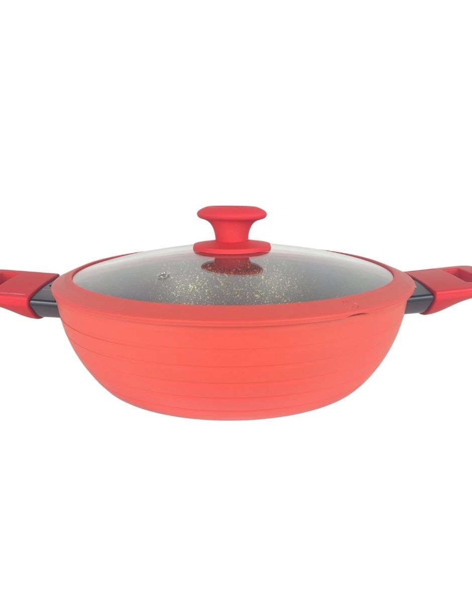 Batería de cocina Roma de aluminio antiadherente cerámica de 10 piezas 2