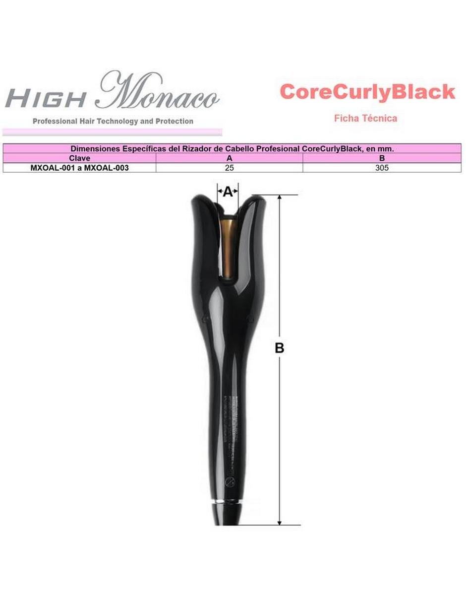 Rizadora de cabello CoreCurlyBlack múltiple de cerámica 6