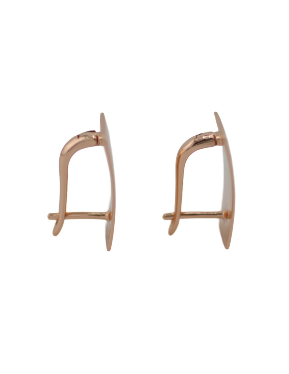Aretes cortos con acabado brillante