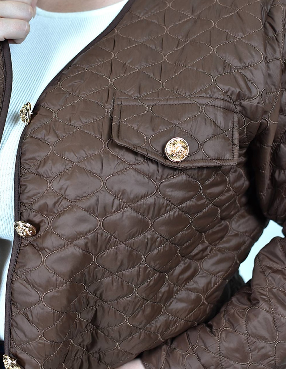 Chamarra casual roman fashion para mujer 3