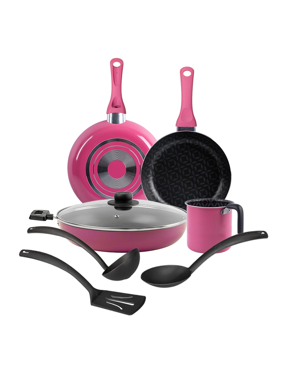 Batería de cocina Classic de aluminio antiadherente sin PFOA 8 piezas