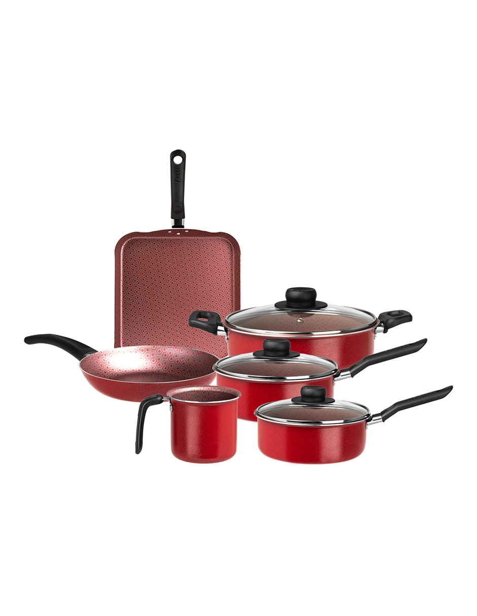 Batería de cocina Classic de aluminio antiadherente sin PFOA 9 piezas 3