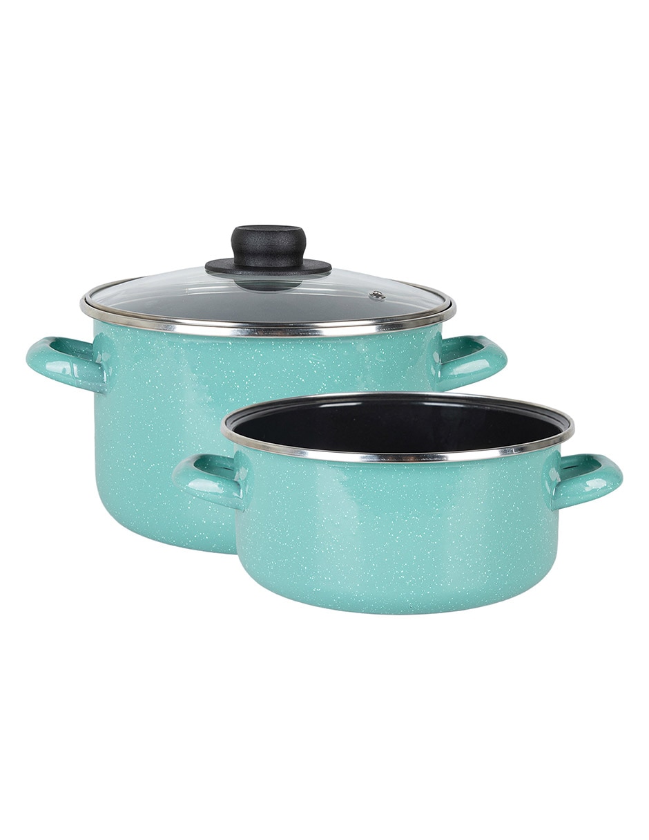 Batería de cocina Origenes de peltre pesado 5 piezas 3
