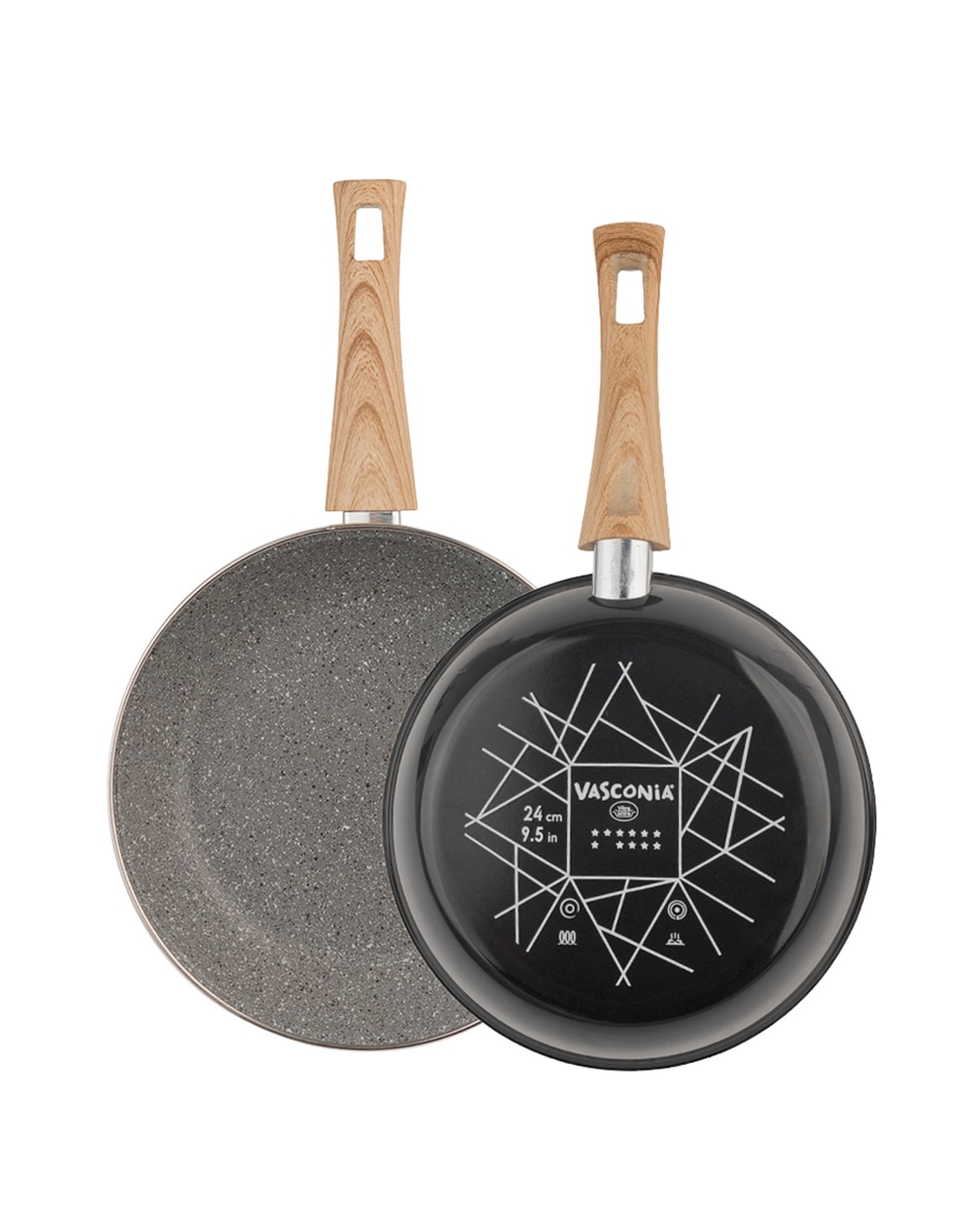 Set de sartenes de acero vitrificado 2 piezas