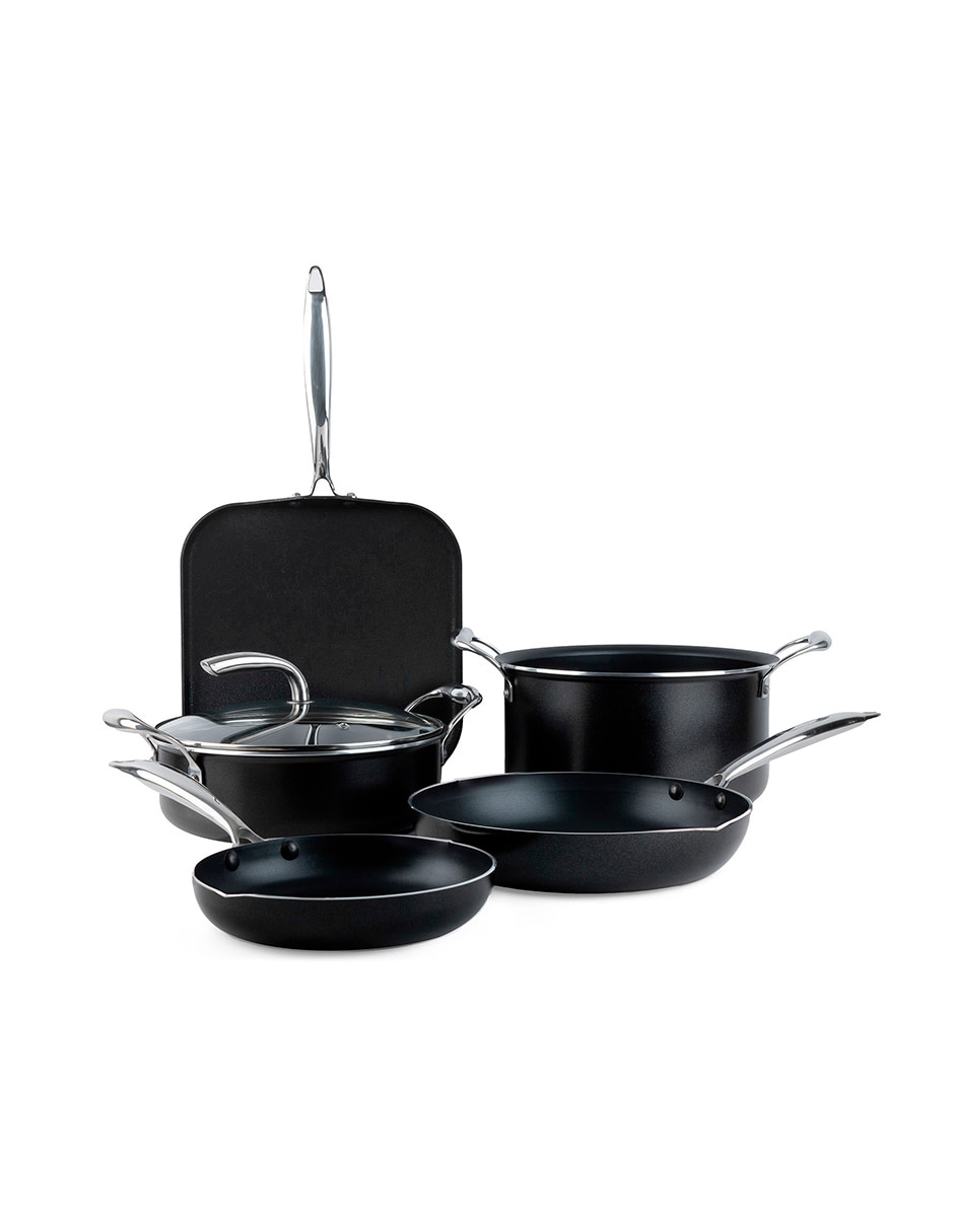 Batería de cocina Esencial de aluminio antiadherente sin PFOA 6 piezas 2