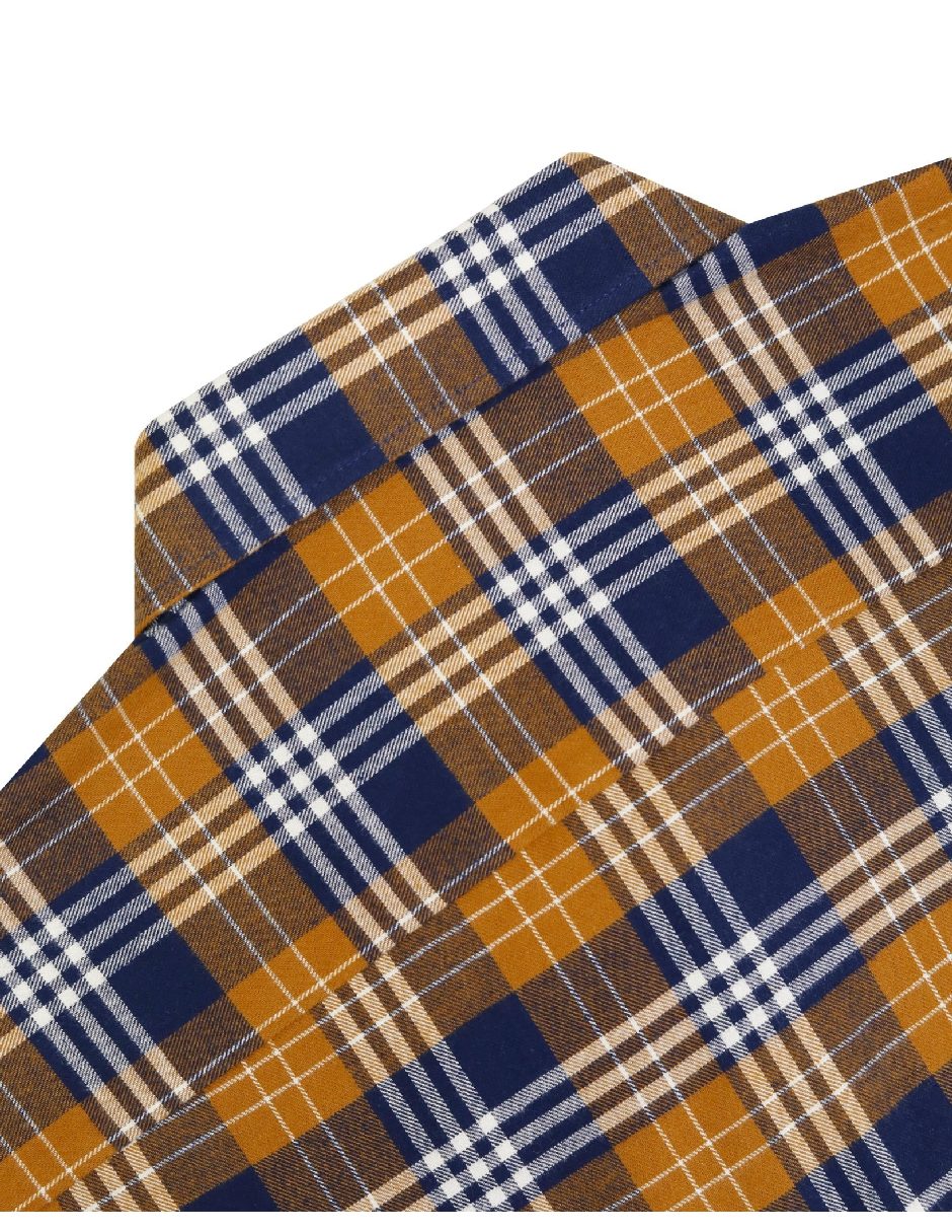 Camisa casual de algodón manga larga para hombre 6