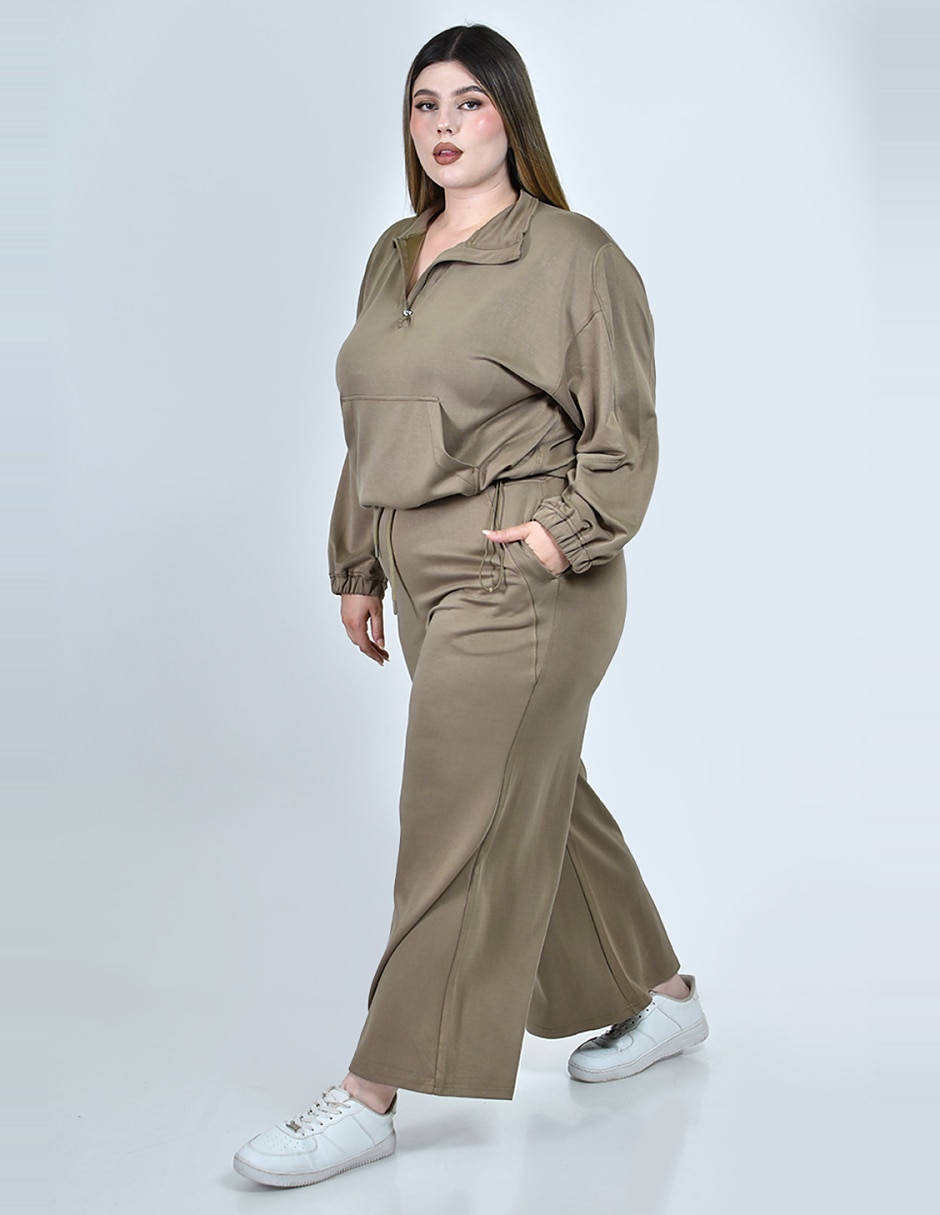 Conjunto deportivo regular con elástico para mujer 5