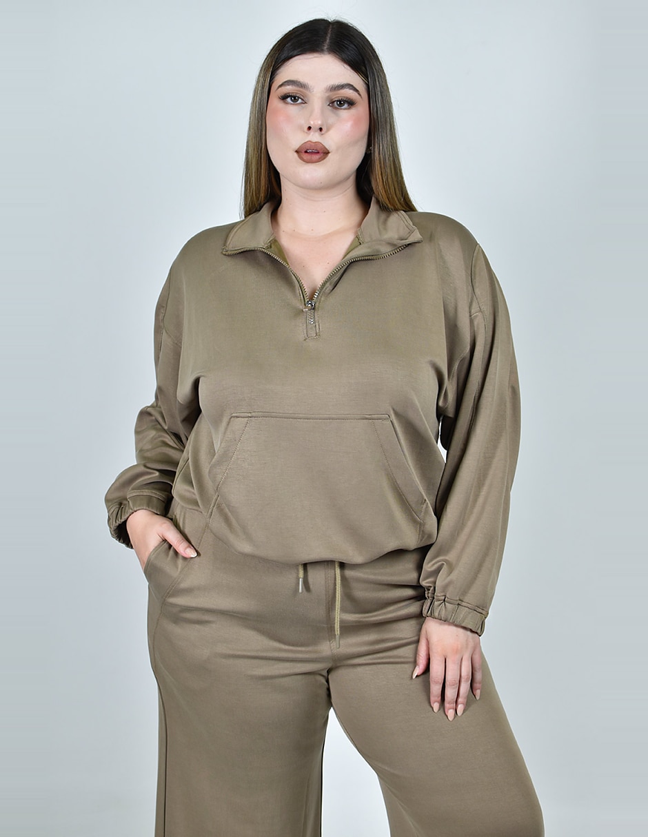Conjunto deportivo regular con elástico para mujer 2