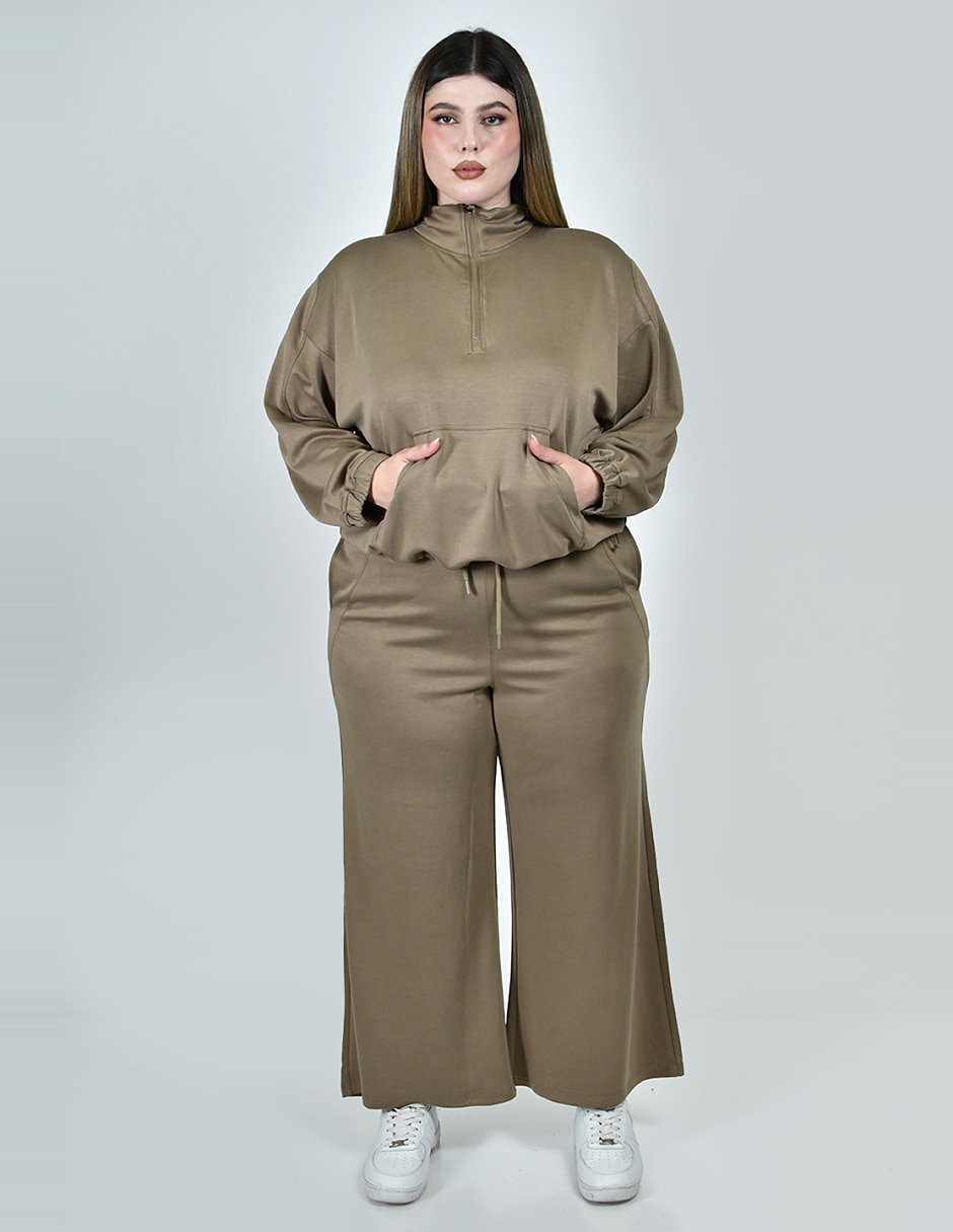 Conjunto deportivo regular con elástico para mujer 6