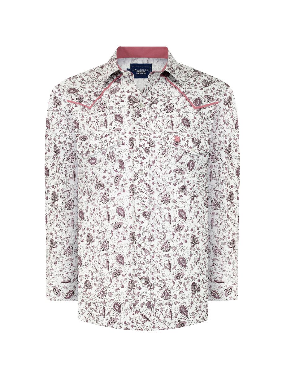 Camisa formal de algodón manga larga para hombre 5