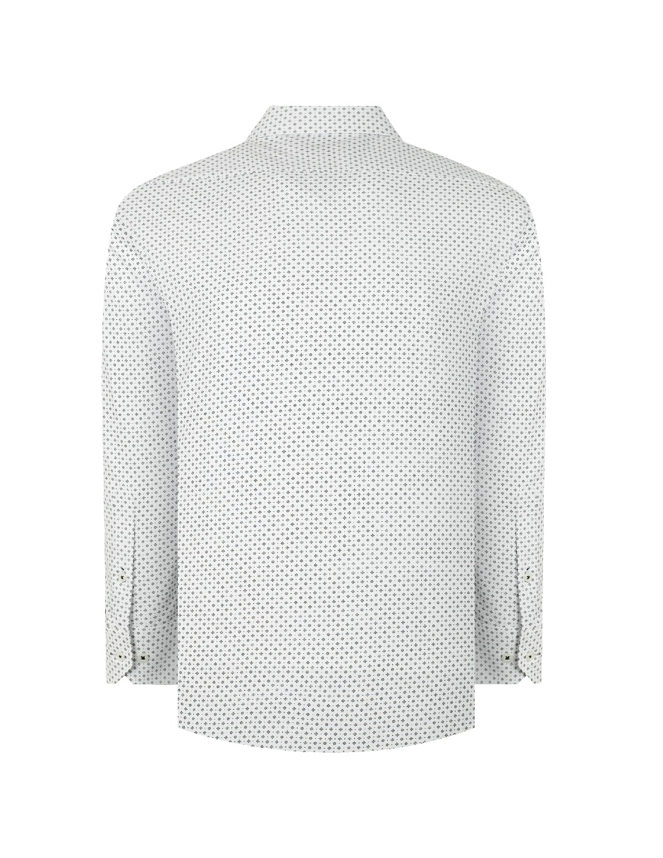 Camisa casual de algodón manga larga para hombre