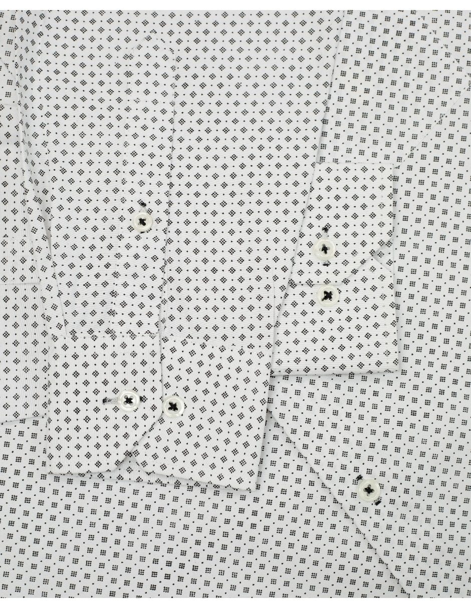 Camisa casual de algodón manga larga para hombre