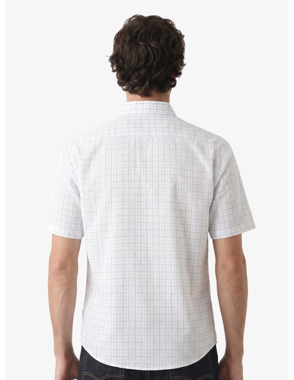 Camisa casual manga corta para hombre 7