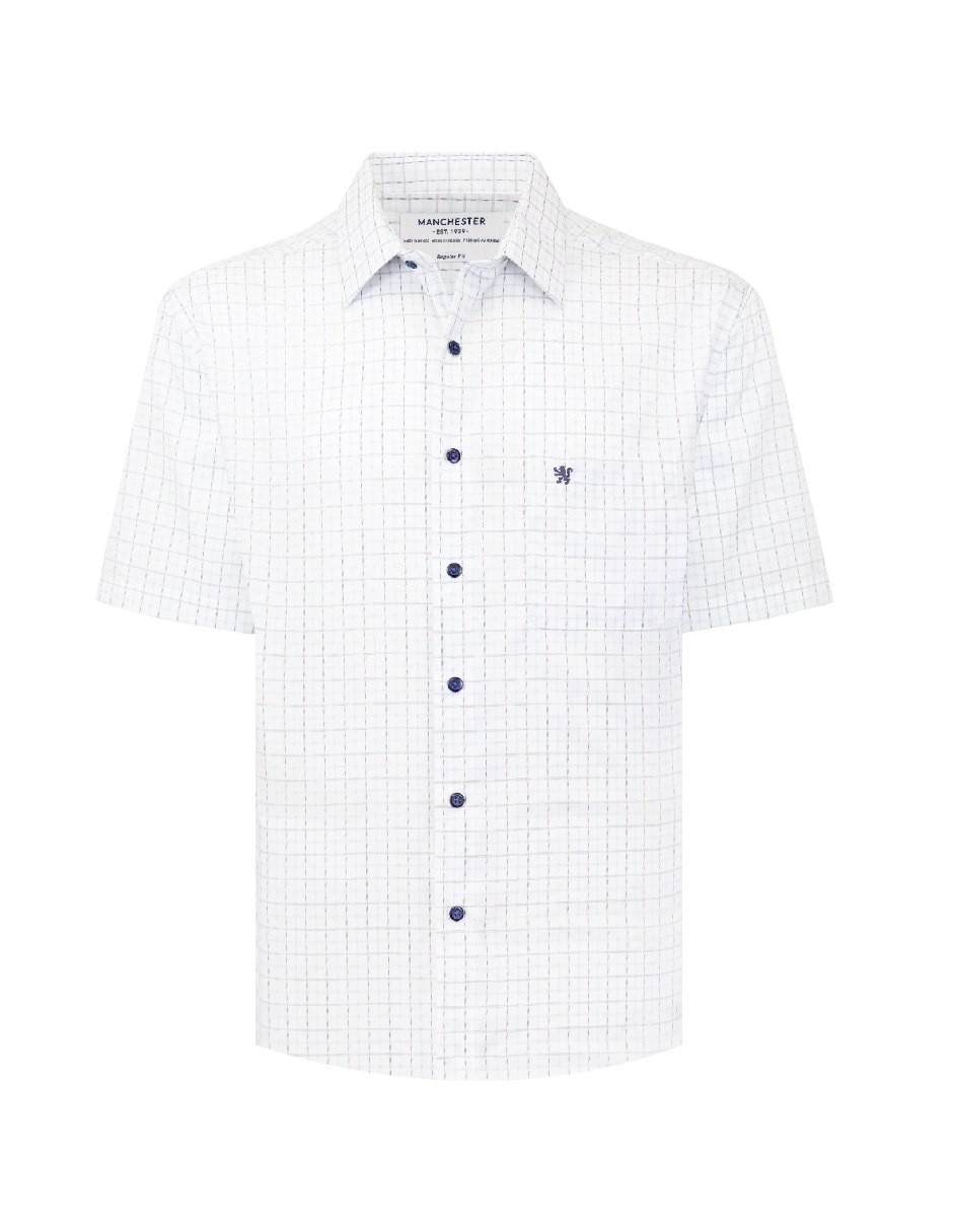 Camisa casual manga corta para hombre 5