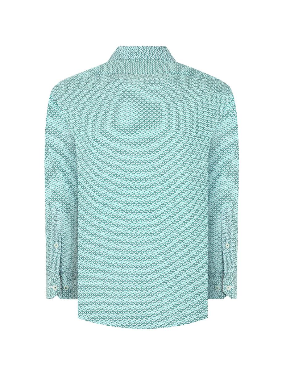 Camisa casual de algodón manga larga para hombre