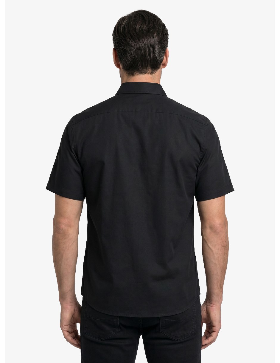 Camisa casual manga corta para hombre 7