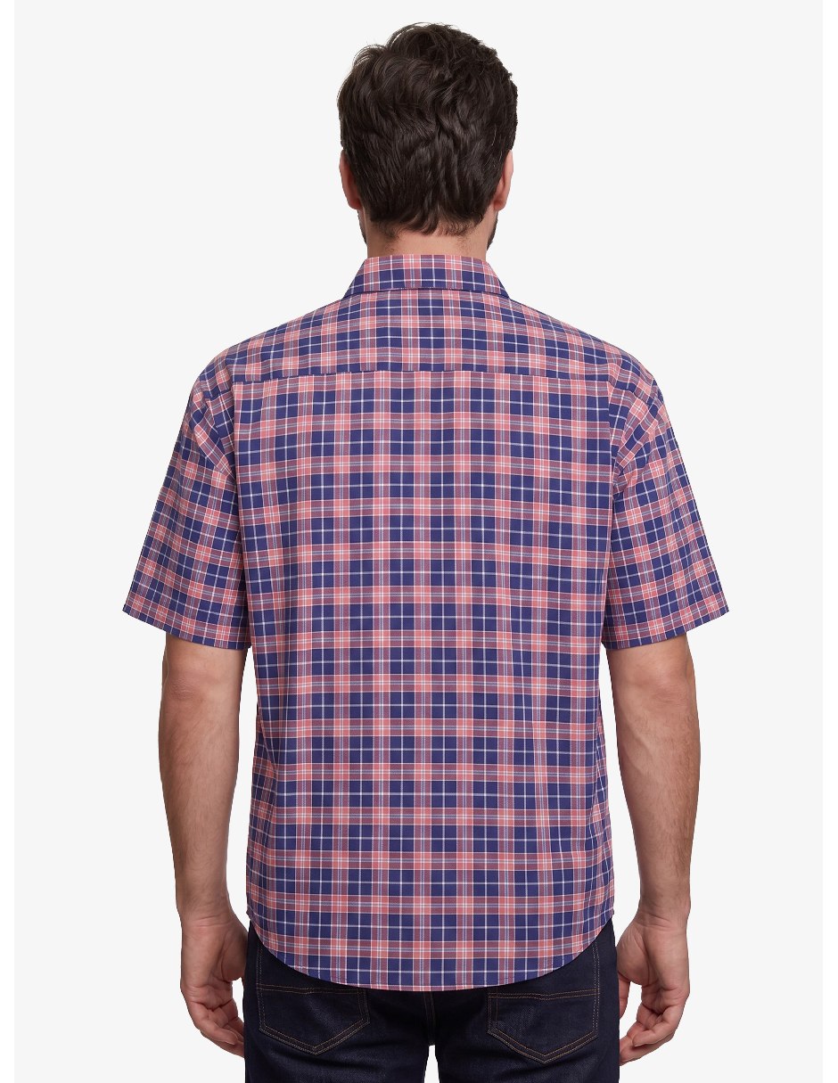 Camisa casual de algodón manga corta para hombre 7