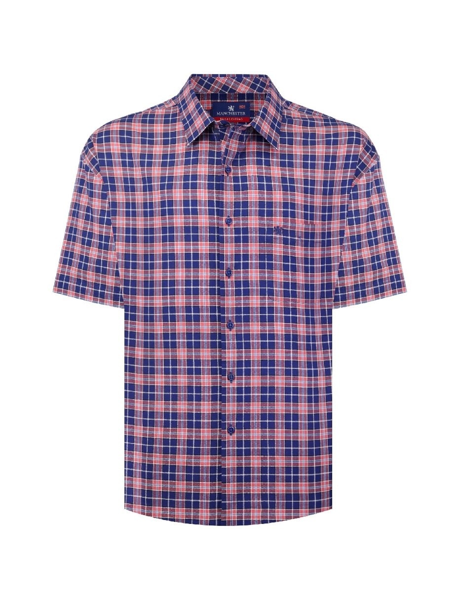 Camisa casual de algodón manga corta para hombre 5