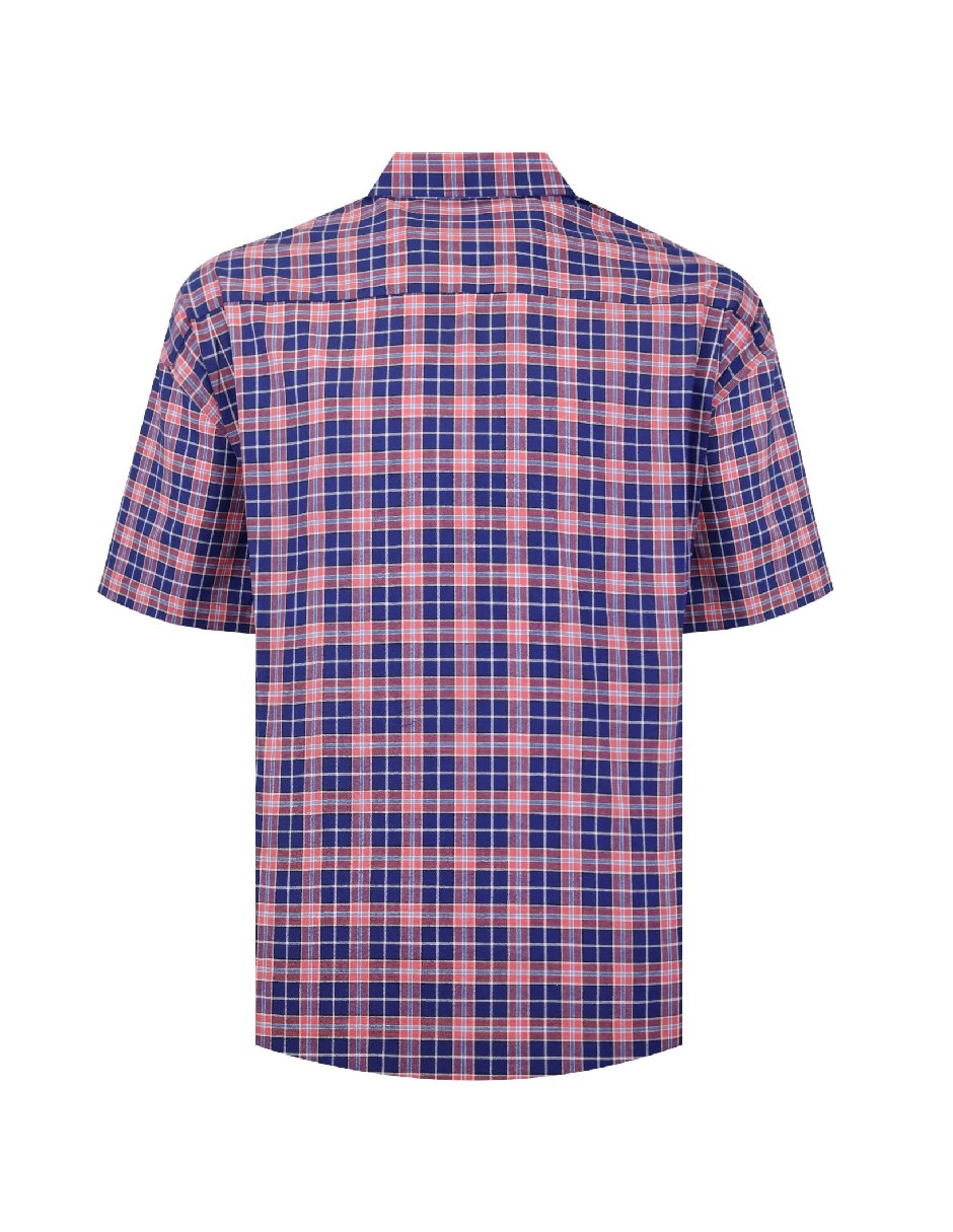 Camisa casual de algodón manga corta para hombre