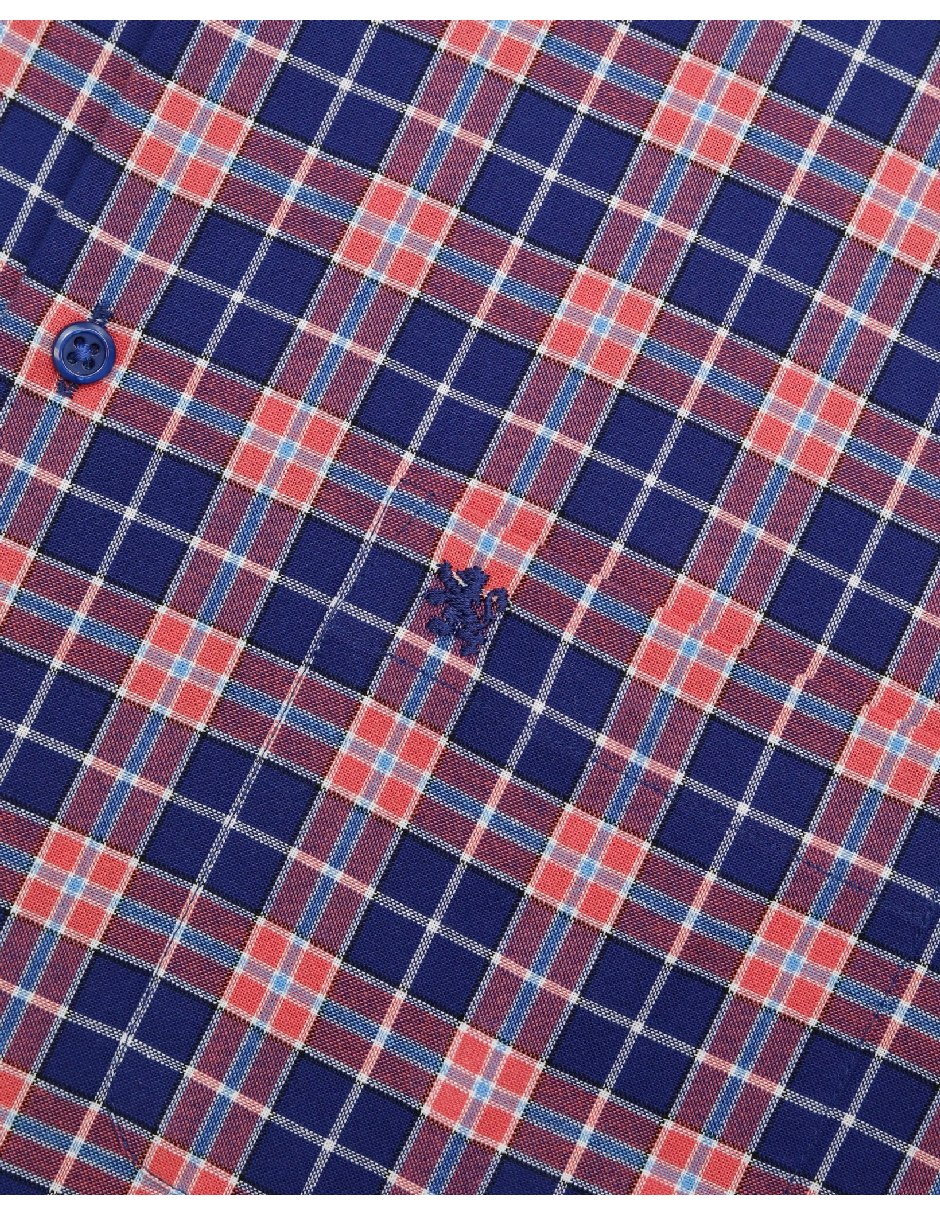 Camisa casual de algodón manga corta para hombre 8