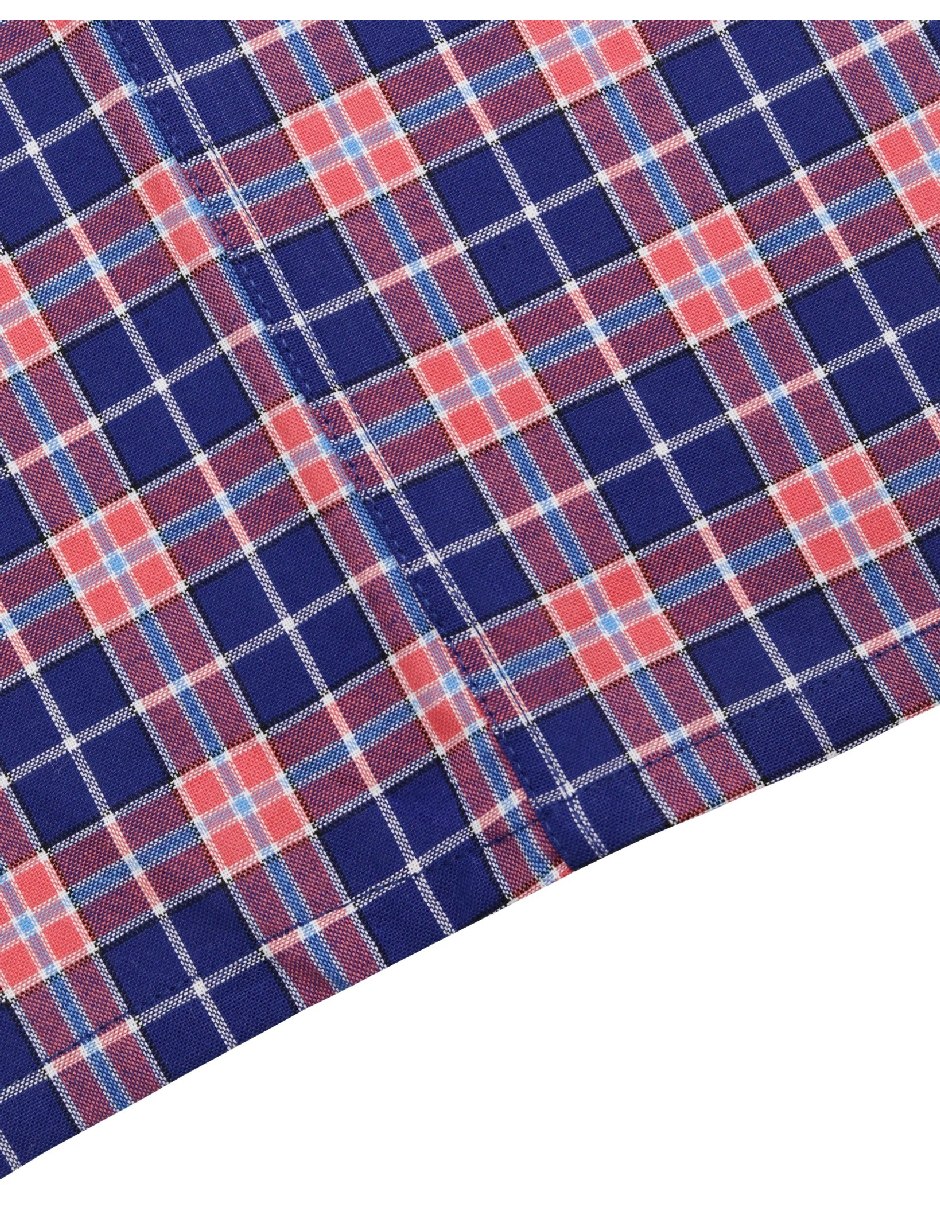 Camisa casual de algodón manga corta para hombre