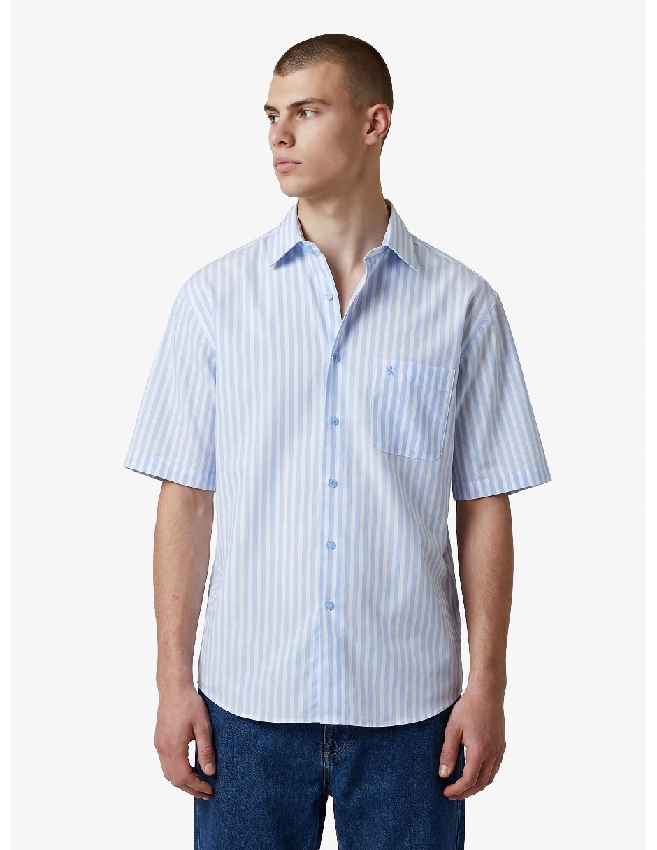 Camisa casual manga corta para hombre