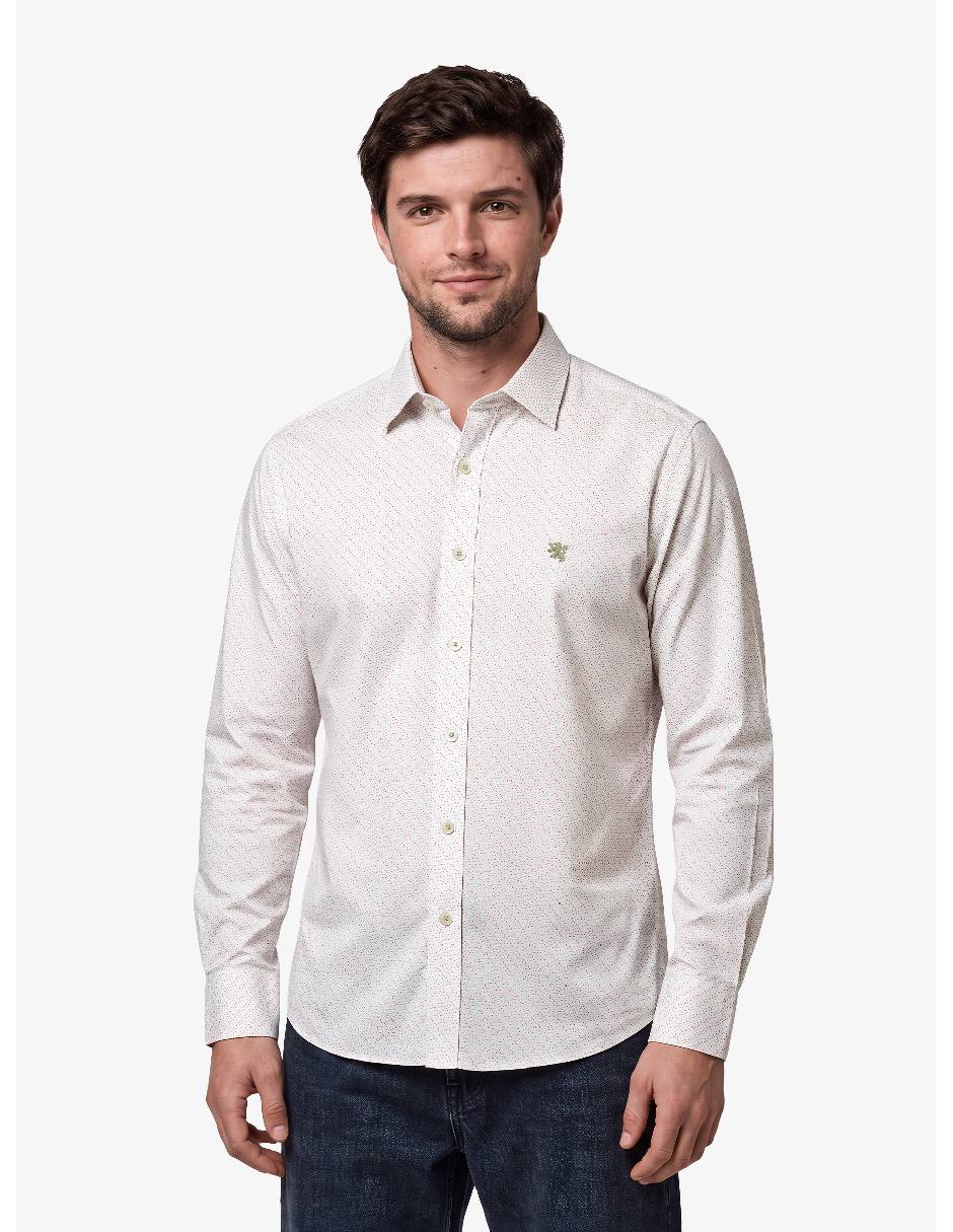 Camisa casual manga larga para hombre