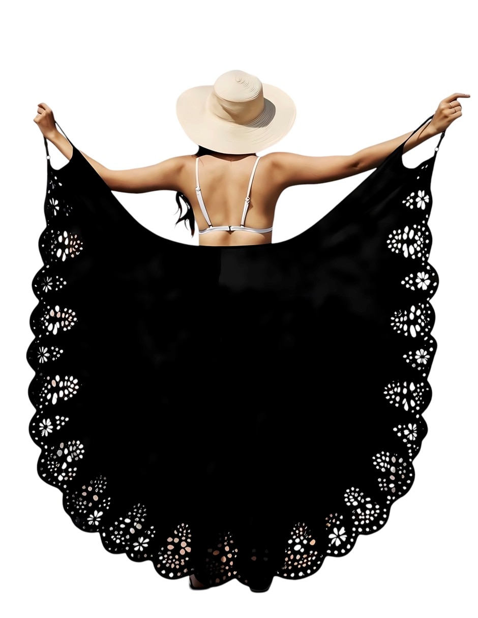 Salida de playa vestido con amarre para mujer 4