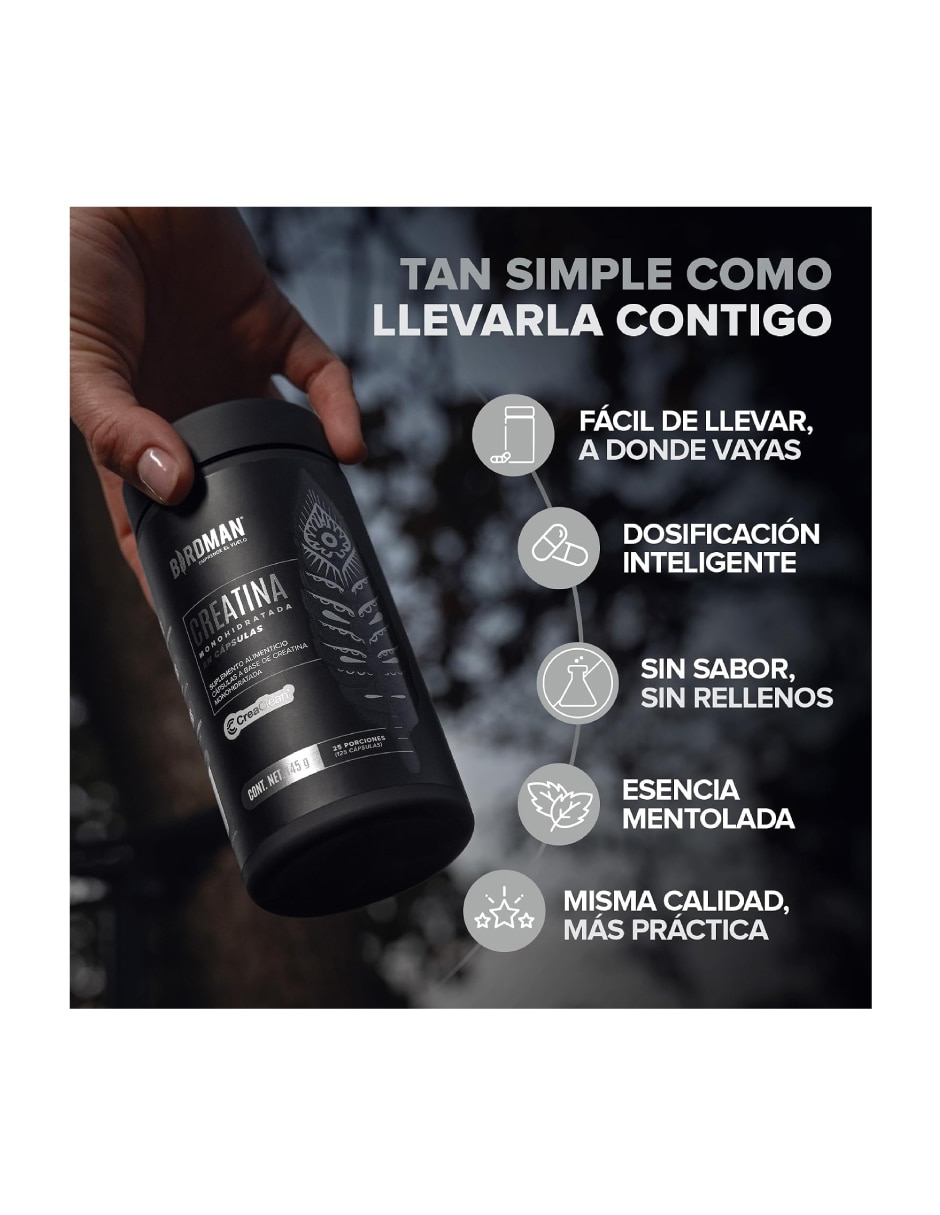 Creatina con creatina de 125 cápsulas 3