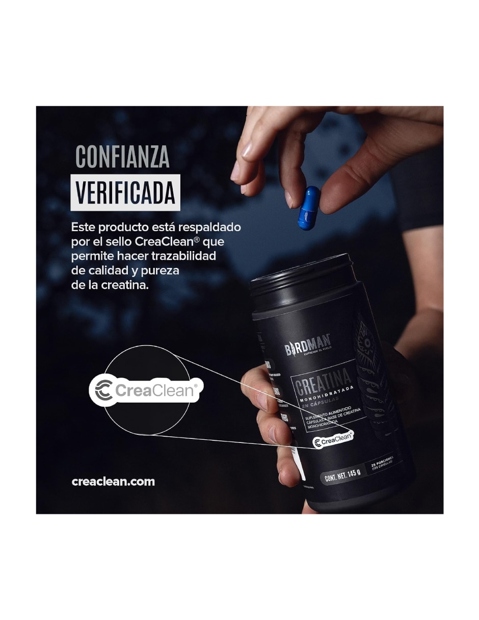 Creatina con creatina de 125 cápsulas 5