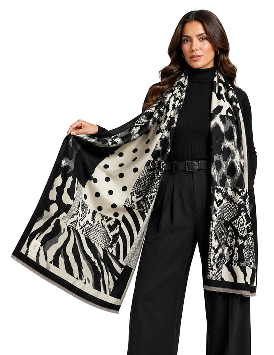 Chal estampado animal print 7