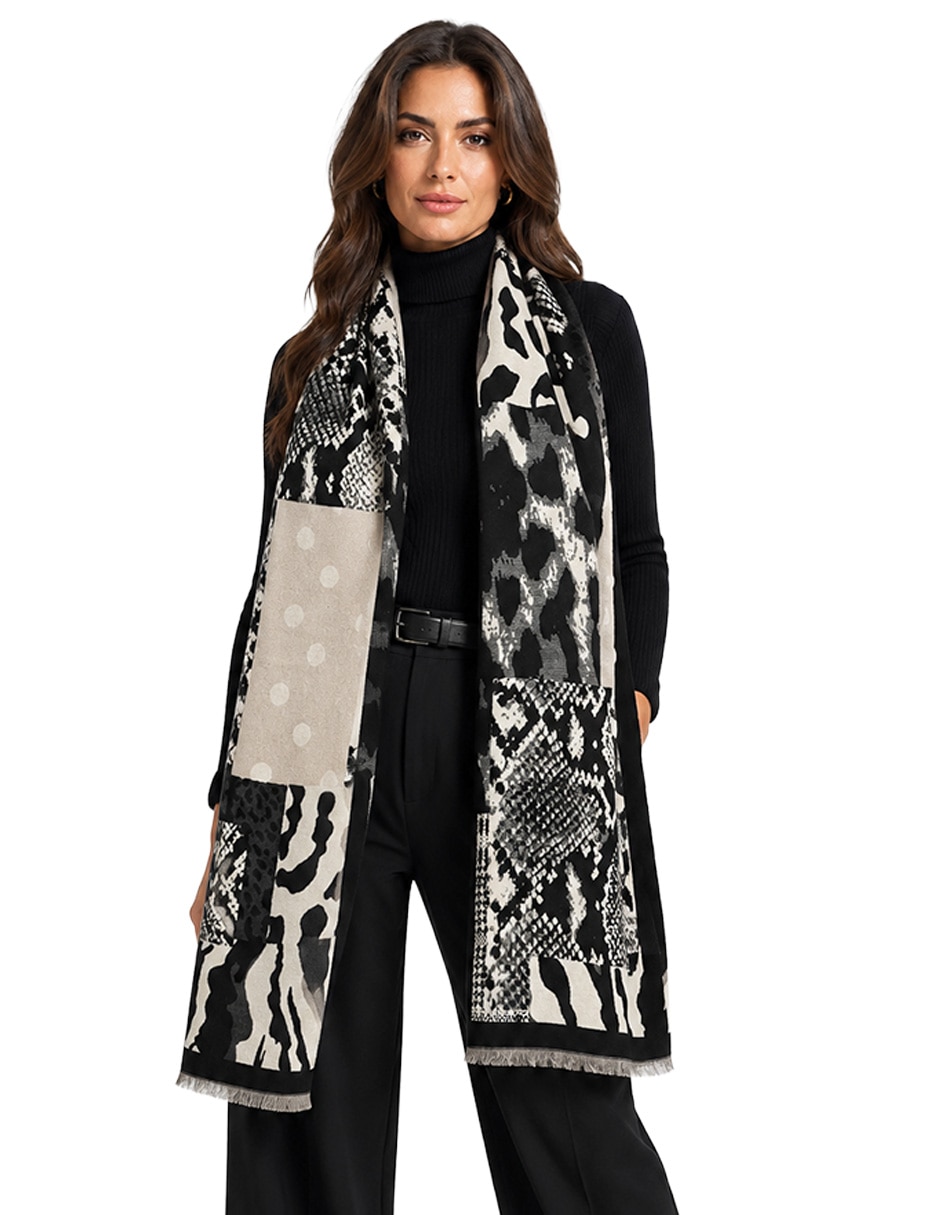 Chal estampado animal print 5
