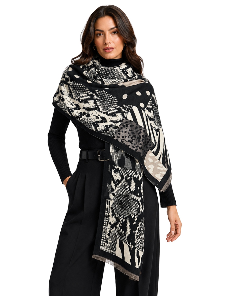 Chal estampado animal print 4