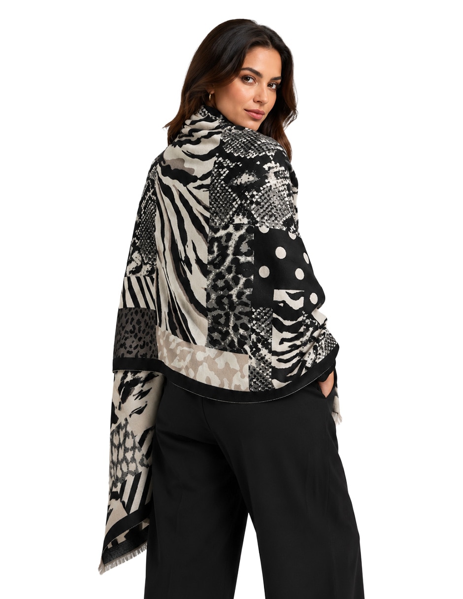 Chal estampado animal print 2