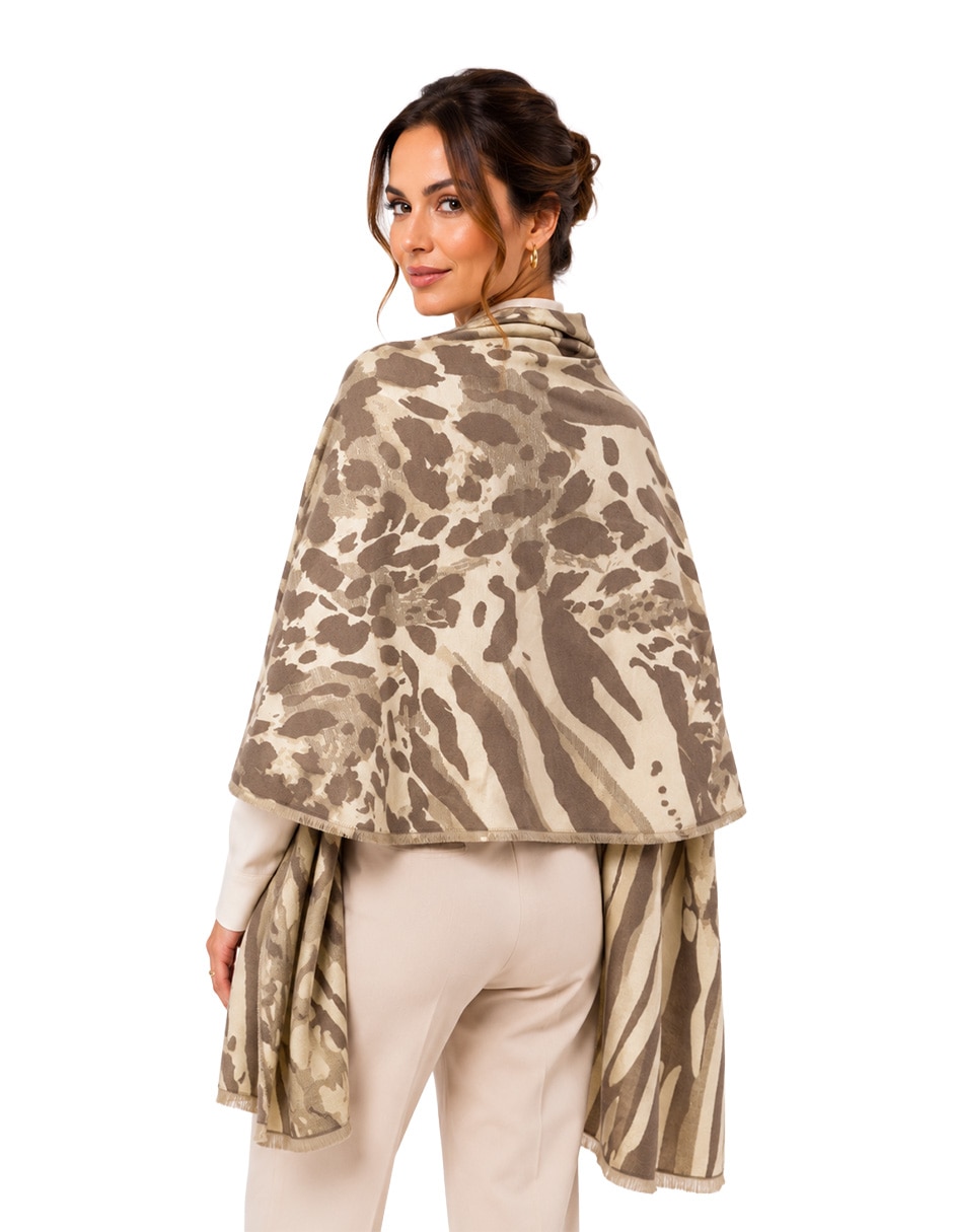 Chal estampado animal print 5