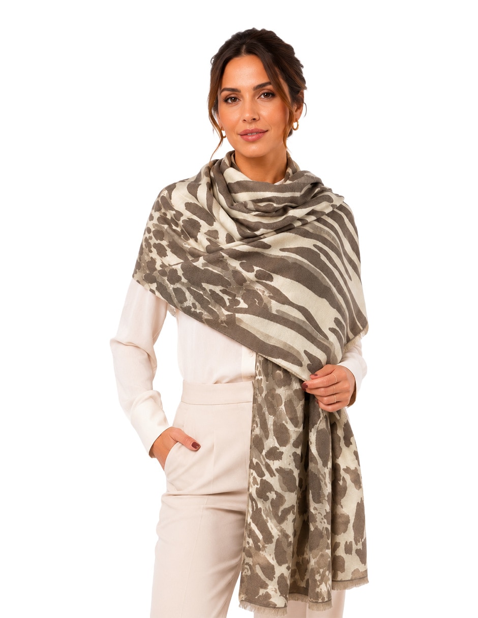 Chal estampado animal print 4