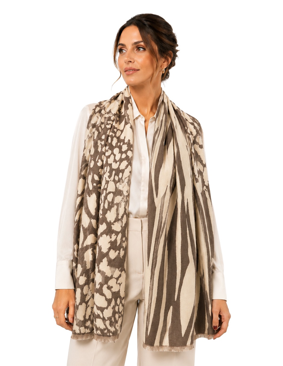 Chal estampado animal print 3