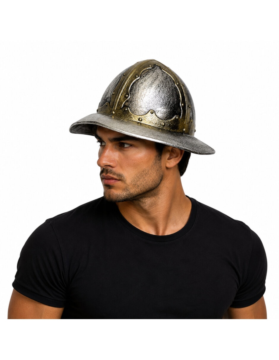 Casco para disfraz de casco de conquistador accesorio 2