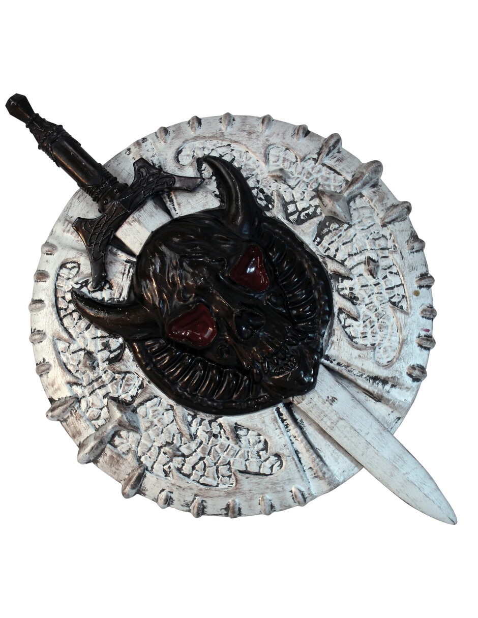Escudo para disfraz de Escudo Medieval con Espada Accesorio Escudo para disfraz de Escudo Medieval con Espada Accesorio