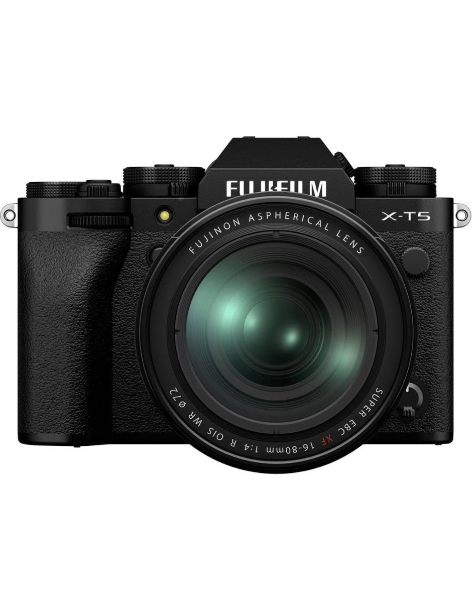 Kit cámara sin espejo y accesorios kit x-t5 + xf16-3.150 - negro con lente 16 a 80 mm f / 4 x-mount