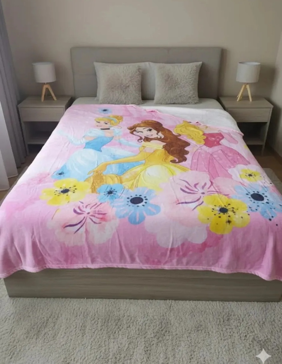 Cobertor princesas disney estampado infantil Cobertor princesas disney estampado infantil