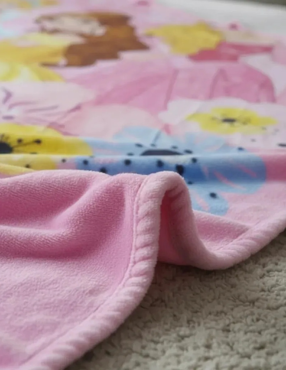 Cobertor princesas disney estampado infantil 2