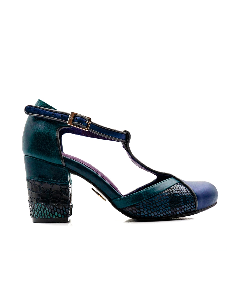 Zapato de tacón de piel para mujer Zapato de tacón de piel para mujer