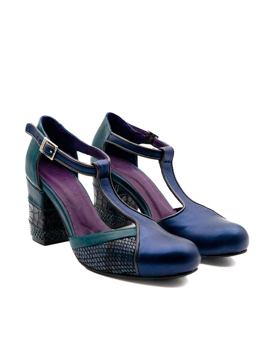 Zapato de tacón de piel para mujer 4