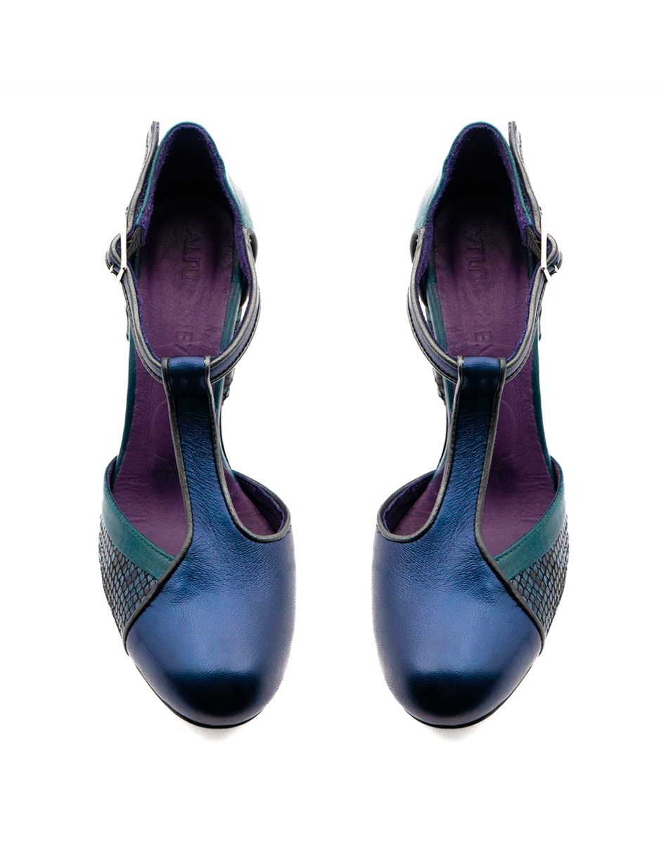 Zapato de tacón de piel para mujer 8