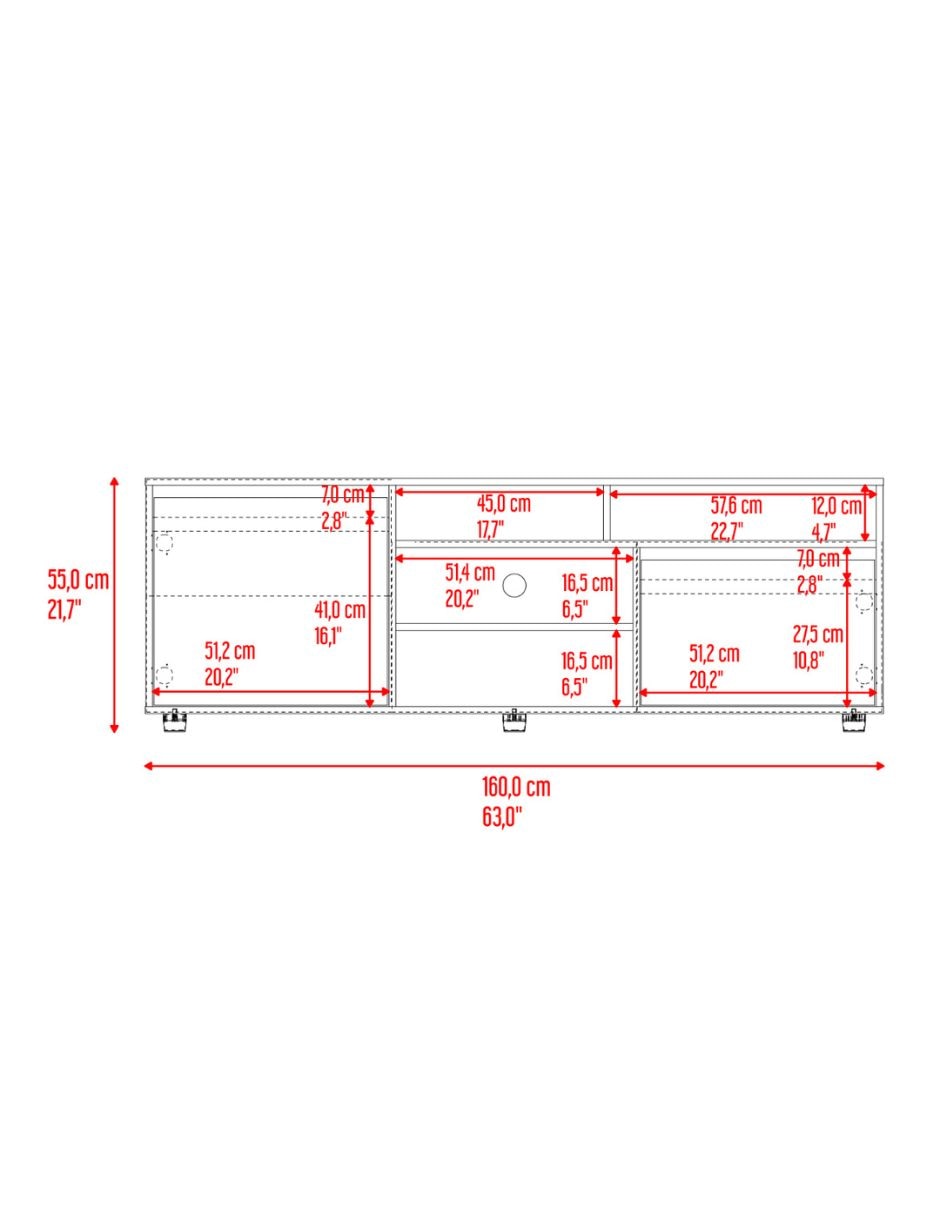 Mueble de tv armable de mdp 5