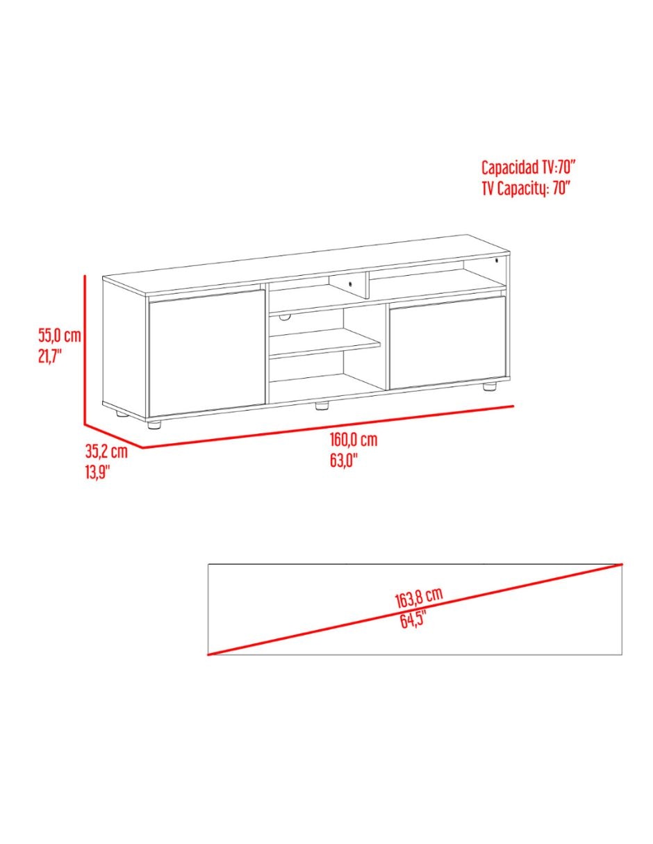 Mueble de tv armable de mdp 7