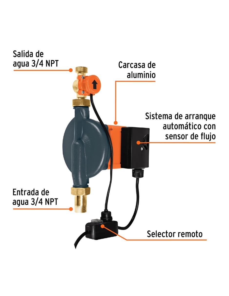 Bomba de agua presurizada 1/3 hp 2